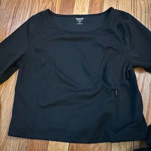 Black long sleeve athletic top